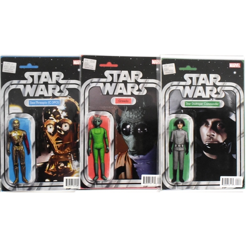 869 - Star Wars - Marvel Comics - a collection of x2 Marvel Comics 'cardback' Direct Edition comics, all w... 