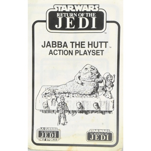 876 - Star Wars - an original vintage 1983 Kenner made action figure playset ' Jabba The Hutt Action Plays... 