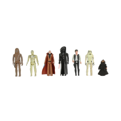 879 - Star Wars - a collection of x7 of the original vintage 'First 12' Kenner / Palitoy action figures. I... 