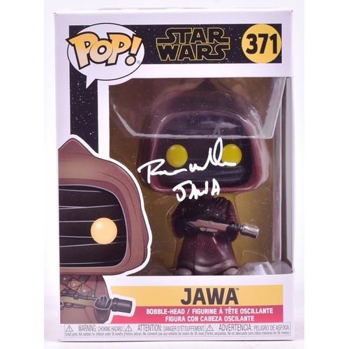 887 - Star Wars - Brian Wheeler (Jawa & Ewok) - autographed 'Jawa' 371 Funko Pop vinyl action figure. Sign... 