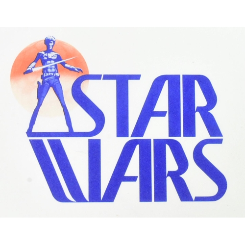 894 - Star Wars - two pieces of original production used material, both being featuring pre-production log... 