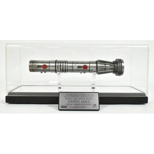 895 - Star Wars - Master Replicas - Limited Edition Darth Maul Battle Damaged Lightsaber from The Phantom ... 