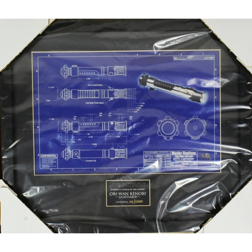 902 - Star Wars - Master Replicas - SW-004 Blueprint Collection featuring three Limited Edition blueprints... 