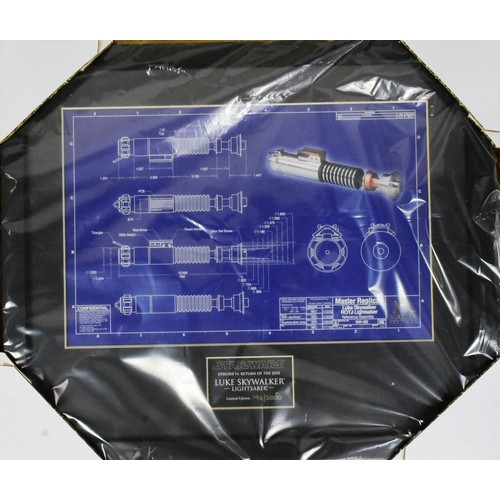 902 - Star Wars - Master Replicas - SW-004 Blueprint Collection featuring three Limited Edition blueprints... 