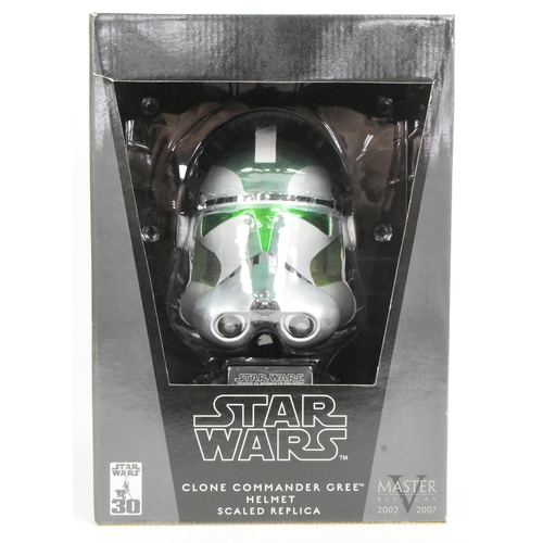 908 - Star Wars - Master Replicas - Star Wars 30th Anniversary 2007 issue ' Clone Commander Gree Helmet Sc... 