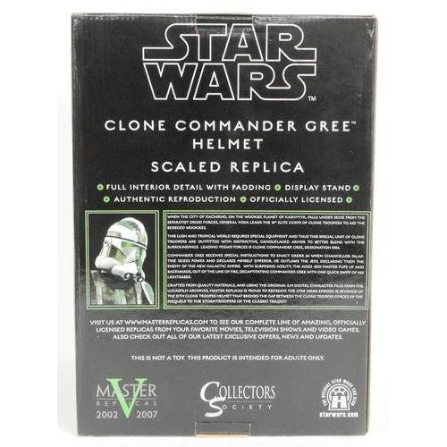 908 - Star Wars - Master Replicas - Star Wars 30th Anniversary 2007 issue ' Clone Commander Gree Helmet Sc... 