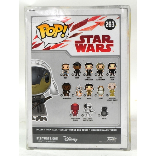 917 - Star Wars - Katy Kartwheel (Ahch To Caretaker) - an autographed Funko Pop Vinyl boxed action figure ... 