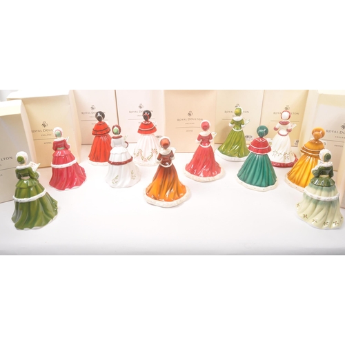 1 - Royal Doulton - Petites - A collection of boxed Royal Doulton porcelain china tableware figurines. C... 