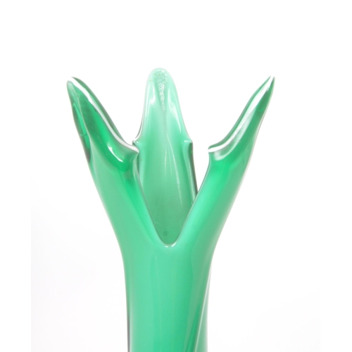 17 - Cristalleria Fratelli Betti - A vintage mid 20th century designer studio art glass vase. Having a fo... 