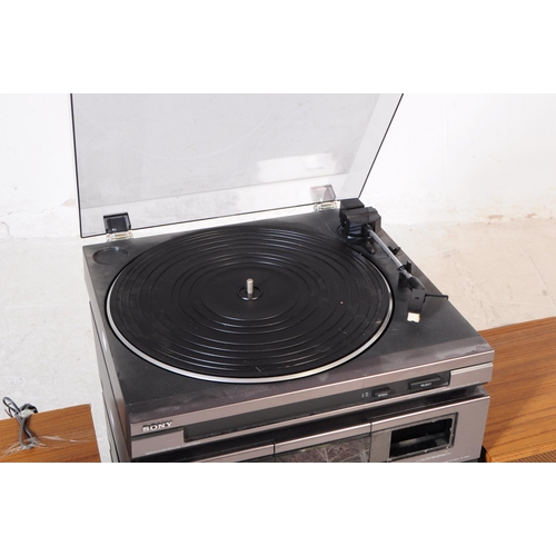 427 - Sony Entertainment - A late 20th century Sony music stacking system. To include automatic stereo tur... 