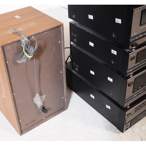 427 - Sony Entertainment - A late 20th century Sony music stacking system. To include automatic stereo tur... 