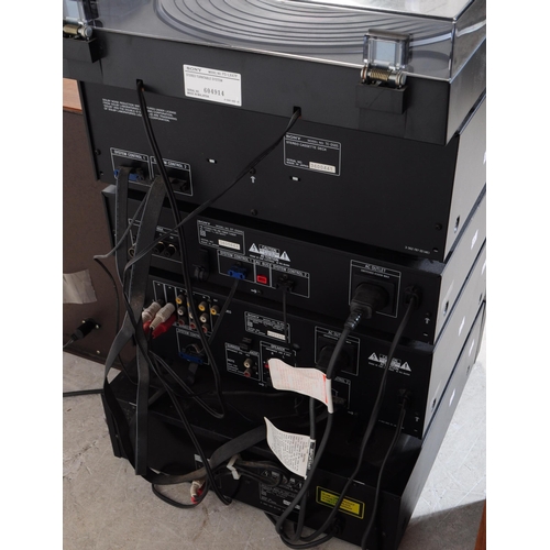 427 - Sony Entertainment - A late 20th century Sony music stacking system. To include automatic stereo tur... 