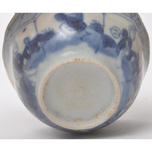 49 - Two 19th century circa 1860 Chinese porcelain bowls. One blue and white small example, with restorat... 