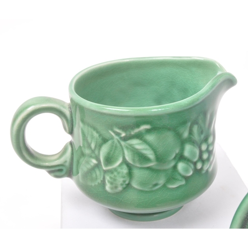 6 - Royal Worcester - Crown Ware - A collection of vintage 20th century green ceramic table / kitchen wa... 