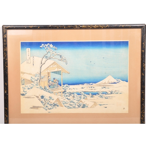 49a - Katsushika Hokusai (1760-1849) 
Morning after the Snow at Koishikawa in Edo circa 1825
From the seri... 