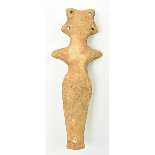 101 - A Syro-Hittite terracotta goddess figurine, believed 1st millennium BC, possibly depicting the godde... 