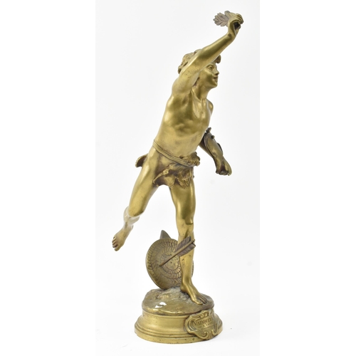 102 - Adrian Etienne Gaudez (French, 1845-1902) - Vainqueur - A  believed late 19th century cast bronze sc... 