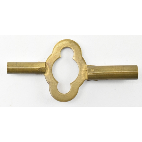 105 - Elliott & Son, London - a Victorian Aesthetic Movement 19th century brass carriage clock. The brass ... 