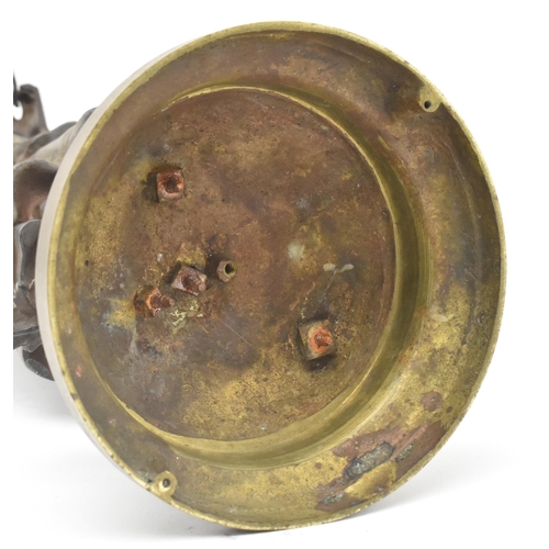 106 - A French 19th century bronze figurine of a lady attributed to Eutrope Bouret. The figurine modelled ... 