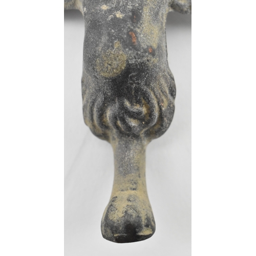 117 - A believed Ancient Roman circa 2nd century cherub figurine. The idol figure with twin wings, raised ... 