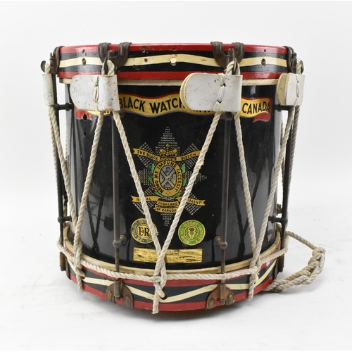 66 - A 2nd Battalion, The Black Watch (Royal Highland Regiment) of Canada, CASF regimental drum. The drum... 