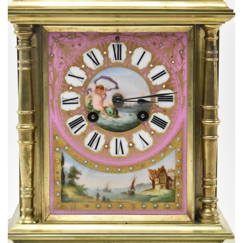 69 - Attributed to Achilles Brocot - a 19th century French eight day movement mantel clock. The mantle cl... 