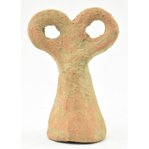 70 - A Mesopotamia believed late Uruk period circa 3rd millennia BC terracotta eye idol. The idol figure ... 