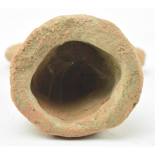 70 - A Mesopotamia believed late Uruk period circa 3rd millennia BC terracotta eye idol. The idol figure ... 