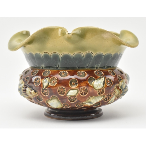 82 - Florence Barlow for Doulton Lambeth - An early 20th century circa 1900 stoneware Isobath pate-sur-pa... 