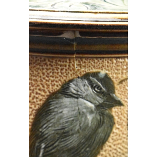 82 - Florence Barlow for Doulton Lambeth - An early 20th century circa 1900 stoneware Isobath pate-sur-pa... 