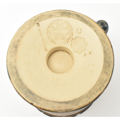 82 - Florence Barlow for Doulton Lambeth - An early 20th century circa 1900 stoneware Isobath pate-sur-pa... 