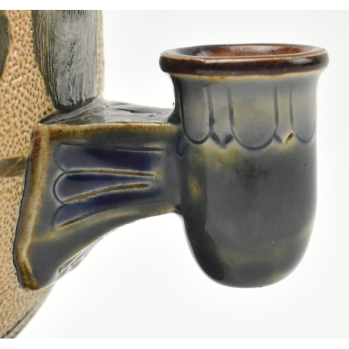 82 - Florence Barlow for Doulton Lambeth - An early 20th century circa 1900 stoneware Isobath pate-sur-pa... 