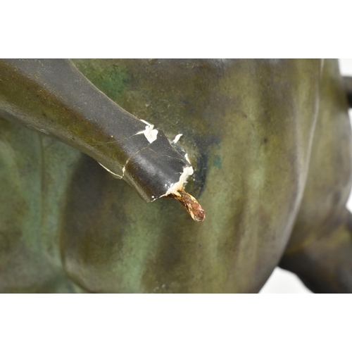 90 - L. Sommers Smith A.R.W.A (British, 20th century) - an Art Nouveau early 20th century bronzed painted... 