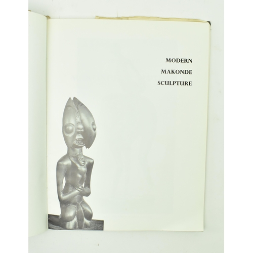92 - Two Makonde People Tanzanian hand carved wood tribal indigenous sculptures figures. The lot to inclu... 