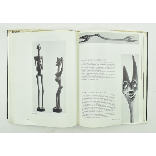 92 - Two Makonde People Tanzanian hand carved wood tribal indigenous sculptures figures. The lot to inclu... 