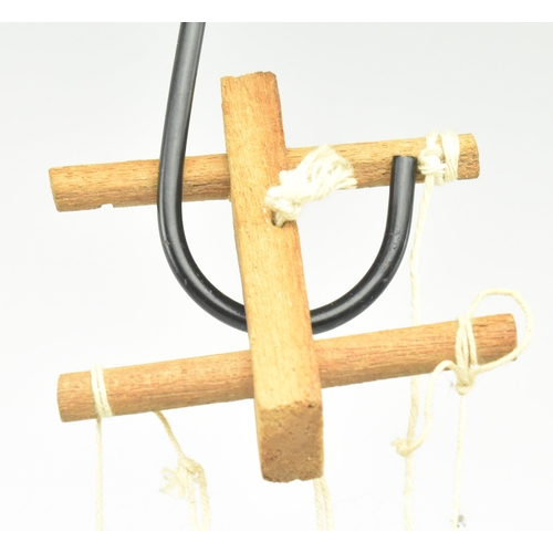 98 - A Burmese Oriental 20th century glass and sequin-adorned gilt wood marionette of possibly a Buddhist... 