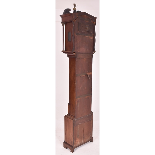 315 - James Gray of Edinburgh - A Scottish George III 18th century mahogany cased Westminster chime grandf... 