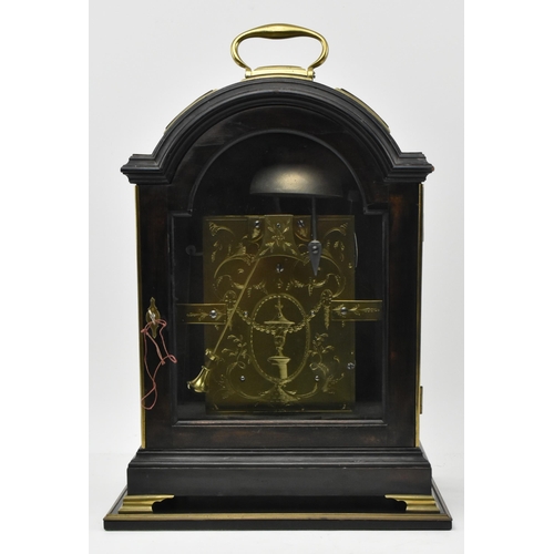 350 - William Evill & Co. - Bath - A George III 18th century ebonised wood & brass mounted eight day twin ... 