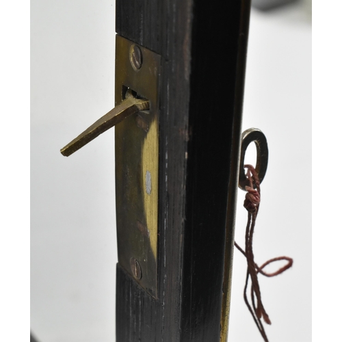 350 - William Evill & Co. - Bath - A George III 18th century ebonised wood & brass mounted eight day twin ... 