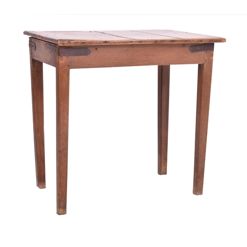 374 - A George III 18th century Welsh oak low side occasional table. The table having a rectangular top wi... 