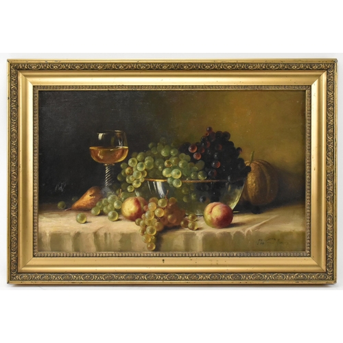 394 - After Sebastian Theodorus Voorn Boers (Dutch, 1828-1893) - An oil on canvas still life painting with... 