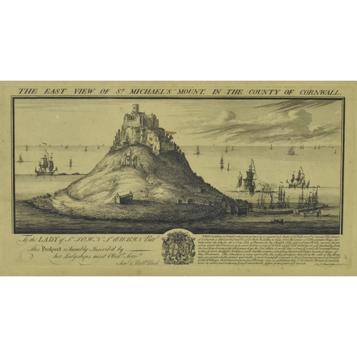 433 - Topographical views - Sam & Nath Buck - Two early 18th century circa 1734 etching on paper views of ... 