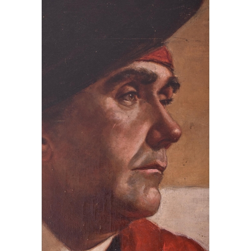 467 - A believed Italian continental early 20th century circa 1900 oil on canvas portrait painting of gent... 