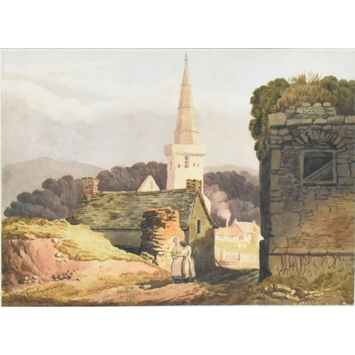 493 - Attributed to Samuel Prout (1783-1852) - A 19th century watercolour on paper painting of St Mary's P... 