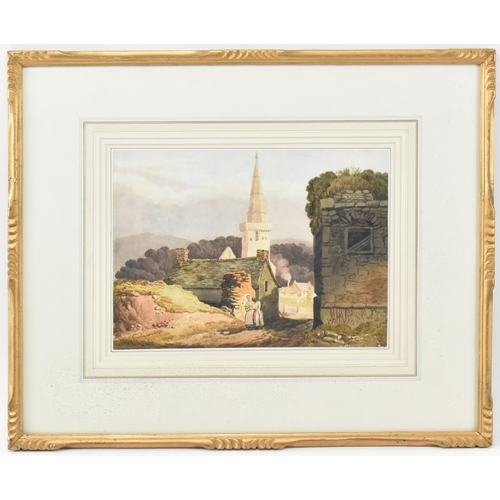 493 - Attributed to Samuel Prout (1783-1852) - A 19th century watercolour on paper painting of St Mary's P... 