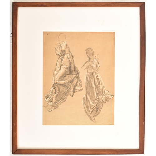 519 - Attributed to Giorgio Matteo Aicardi (Italian, 1891-1984) - Two 20th century pencil & chalk on wove ... 