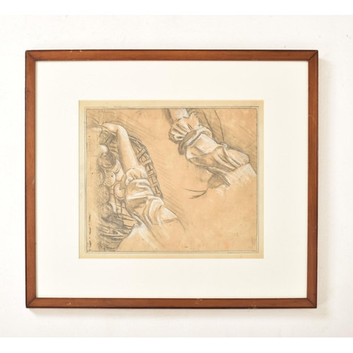 519 - Attributed to Giorgio Matteo Aicardi (Italian, 1891-1984) - Two 20th century pencil & chalk on wove ... 