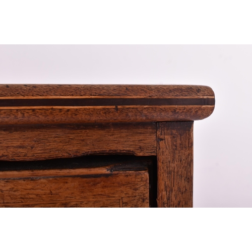 534 - A George III 18th century mahogany bow front chest of drawers. The chest having a straight top over ... 