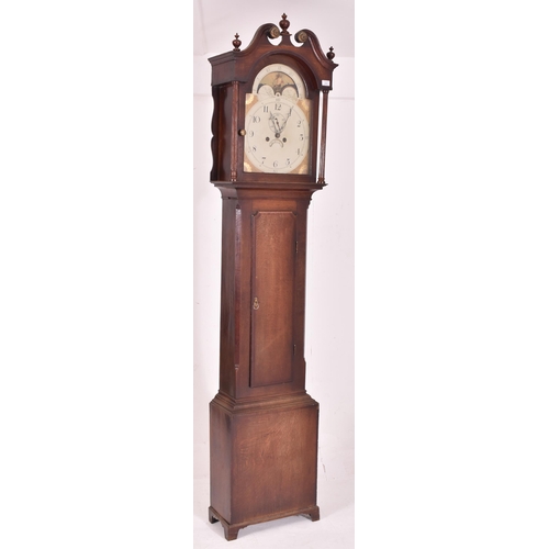 600 - Walker & Finnemore, Birmingham - A Black Country George III early 19th century mahogany cased moon p... 