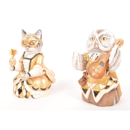 101 - Bronte - Two limited edition porcelain china Bronte candle snuffers figures from the Owl and the Pus... 